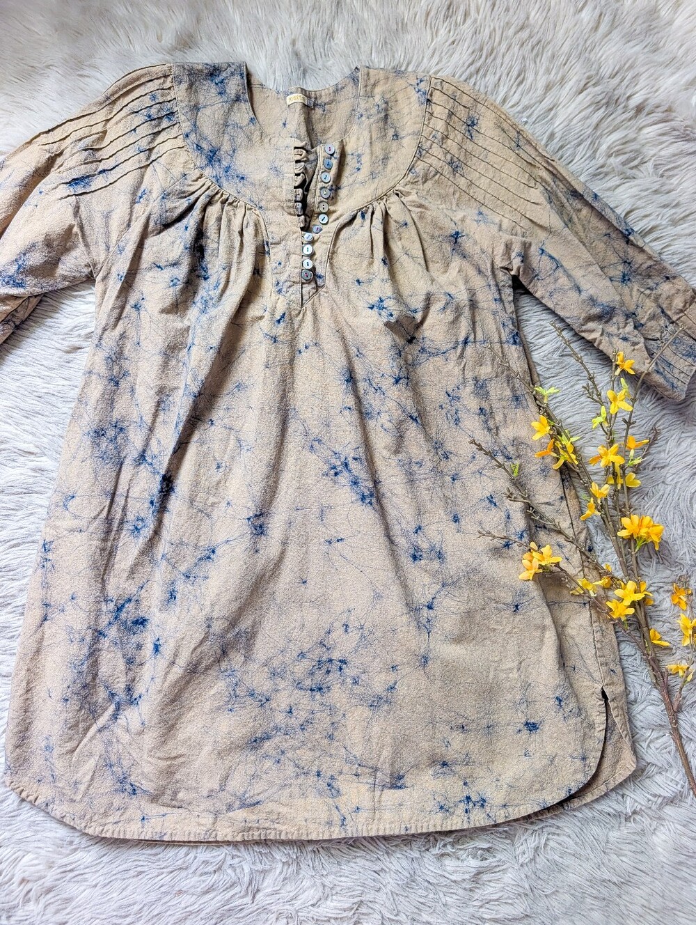 EUC Matta NY Batik Marble Handloom Cotton Mini Dress
